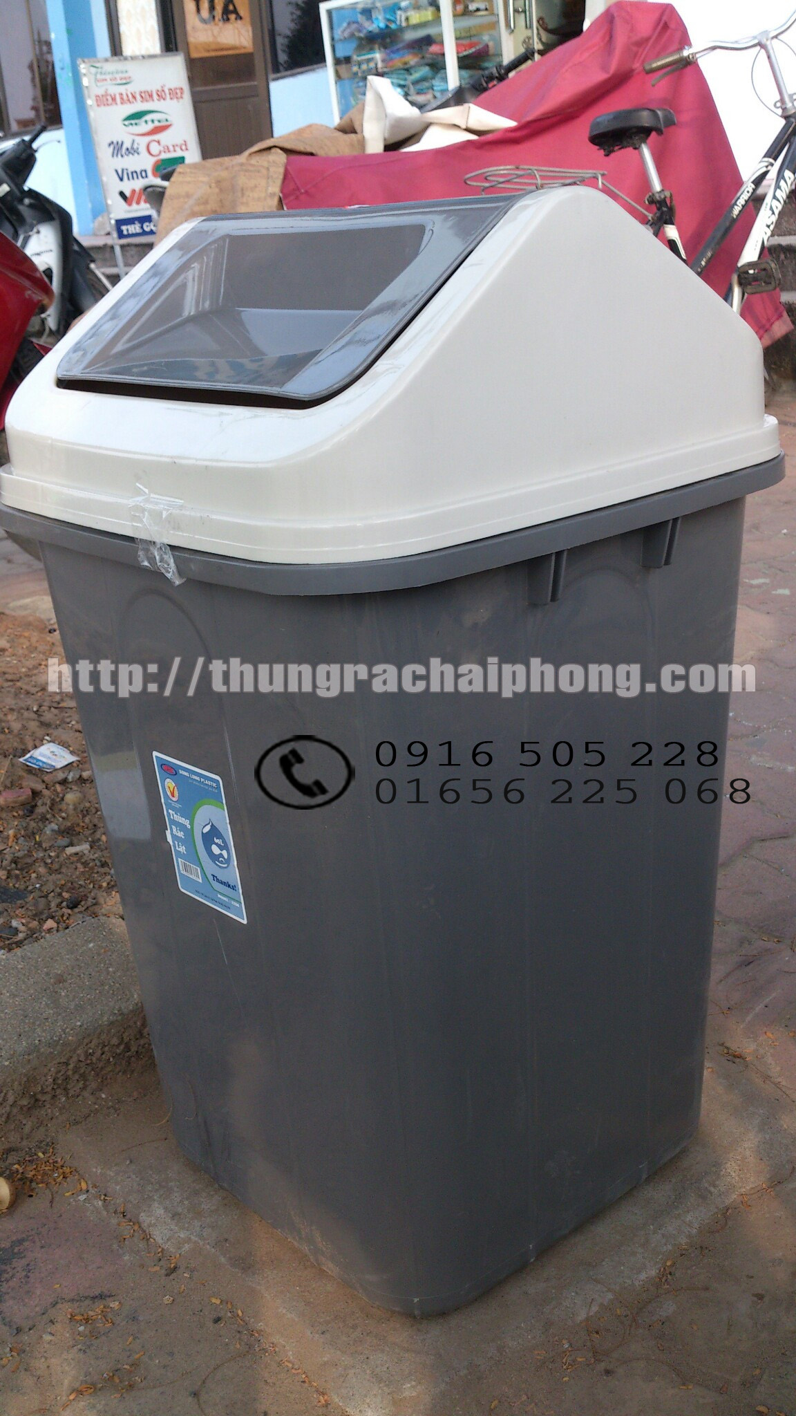 bán thùng rác nhựa 60l tại hải phòng